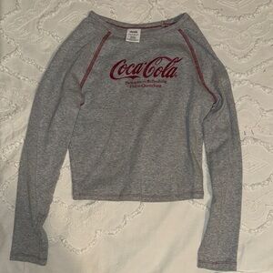 Coca Cola Heather Gray Long Sleeve Tee